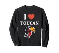 Humor animals toucan toco simple bird i love toucan Sudadera