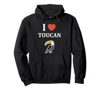 Humor animals toucan toco simple bird i love toucan Sudadera con Capucha