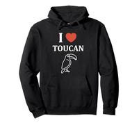 Humor animals toucan toco simple bird i love toucan Sudadera con Capucha