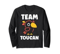 Humor animals toucan toco simple bird Team toucan Manga Larga