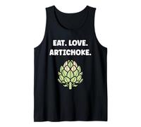 Humor artichokes minimalist vegetable eat love artichoke Camiseta sin Mangas