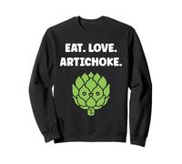 Humor artichokes minimalist vegetable eat love artichoke Sudadera