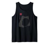 Humor artístico de Tinta Tradicional Japonesa de Rana gruñona Camiseta sin Mangas