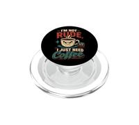 Humor Cafe Design No Maleducado Solo Necesito PopSockets PopGrip para MagSafe