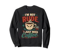 Humor Cafe Design No Maleducado Solo Necesito Sudadera