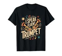 Humor Camisas I Speak Fluent Trompeta Música Camiseta gráfica económica