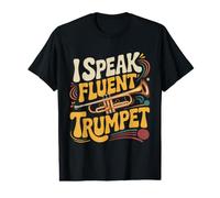 Humor Camisas I Speak Fluent Trompeta Música Camiseta gráfica económica