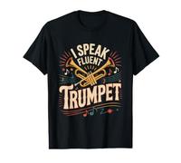 Humor Camisas I Speak Fluent Trompeta Música Camiseta gráfica económica