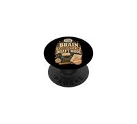 Humor Cerebro Borrador Frase Divertida Retro PopSockets PopGrip Adhesivo