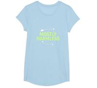 Humor cósmico Casi inofensivo Apenas tolerable Camiseta, Niñas, Azul Bebé, L