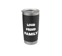 Humor de amor familiar orgulloso para reuniones familiares Vaso térmico de acero inoxidable de doble pared