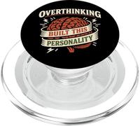 Humor de ansiedad milenaria Pensar Demasiado en la Salud Mental de los Hombres PopSockets PopGrip para MagSafe