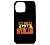 Humor de Artista marcial Está Bien Soy un Ninja posando Silueta Carcasa para iPhone 13 Pro MAX