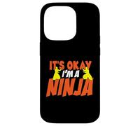 Humor de Artista marcial Está Bien Soy un Ninja posando Silueta Carcasa para iPhone 14 Pro