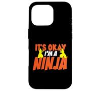 Humor de Artista marcial Está Bien Soy un Ninja posando Silueta Carcasa para iPhone 16 Pro