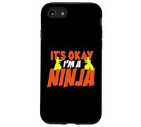 Humor de Artista marcial Está Bien Soy un Ninja posando Silueta Carcasa para iPhone SE (2020) / 7/8