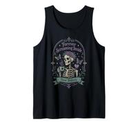 Humor de café Esqueleto gótico Siempre Gritando en el Interior Camiseta sin Mangas