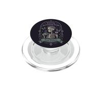 Humor de café Esqueleto gótico Siempre Gritando en el Interior PopSockets PopGrip para MagSafe