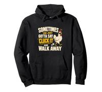 Humor de Cluck It Walk Away Chicken Keeper Sudadera con Capucha