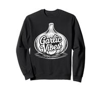 Humor de Cocina Retro de Garlic Vibes Sudadera