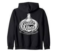 Humor de Cocina Retro de Garlic Vibes Sudadera con Capucha