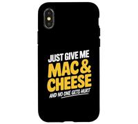Humor de comida reconfortante para amantes de los macarrones y queso Carcasa para iPhone X/XS
