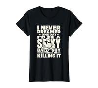 Humor de Confianza de Calvo One Ink Camiseta gráfica económica, Mujer, Negro, XL