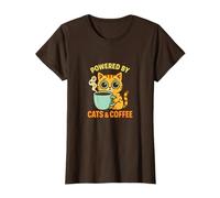 Humor de Dibujos Animados de Cats & Coffee Camiseta