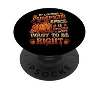 Humor de Especias de Calabaza I Love Pumpking Pice PopSockets PopGrip Adhesivo
