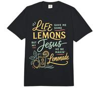 Humor de fe Cristiana Cita de Jesús Limonada Diciendo Humor Comfort Colors Adult Heavyweight T-Shirt