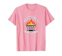 Humor de Fuego de contenedor de Basura profesionalmente no Profesional Camiseta, Hombre, Rosado, XL