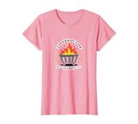 Humor de Fuego de contenedor de Basura profesionalmente no Profesional Camiseta, Mujer, Rosado, 3XL