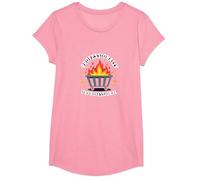 Humor de Fuego de contenedor de Basura profesionalmente no Profesional Camiseta, Niñas, Rosado, Pequeña