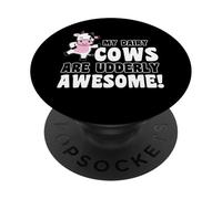 Humor de Granja Mis Vacas lecheras Son Vacas increíbles ubres PopSockets PopGrip Adhesivo