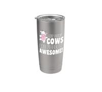 Humor de granja Mis vacas lecheras son vacas increíbles ubres Vaso térmico de acero inoxidable de doble pared