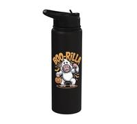 Humor de Halloween Boo-Rilla Ghostly Gorilla Stainless Steel Insulated Water Bottle