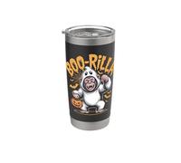 Humor de Halloween Boo-Rilla Ghostly Gorilla Vaso térmico de acero inoxidable de doble pared