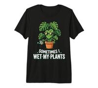 Humor de jardinería Divertido Jardín Mujeres A Veces Mojo mis Plantas Camiseta Premium
