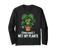 Humor de jardinería Divertido Jardín Mujeres A Veces Mojo mis Plantas Manga Larga