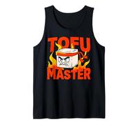 Humor de Karate Vegano de Tofu Master Angry Ninja Camiseta sin Mangas