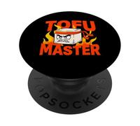 Humor de Karate Vegano de Tofu Master Angry Ninja PopSockets PopGrip Adhesivo