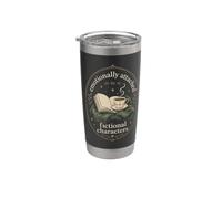 Humor de lectura para amantes de los libros para fanáticos de la ficción y soñadores Vaso térmico de acero inoxidable de doble pared