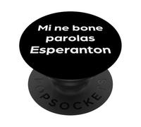 Humor de lenguaje Divertido I Don't Speak Esperanto Well PopSockets PopGrip Adhesivo