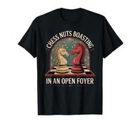 Humor de los amantes del ajedrez: Diseño de "Chess Nuts Boasting" Camiseta