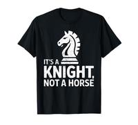Humor de los amantes del ajedrez "Es un caballero, no un caballo" Camiseta
