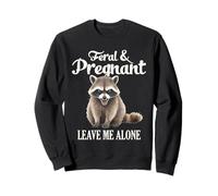 Humor de Mapache Embarazada Feral Mom To Be Cita Sudadera