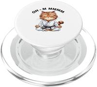 Humor de meditación de gato zen Oh-M Mmmm PopSockets PopGrip para MagSafe