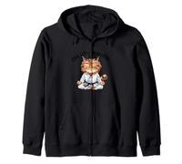 Humor de meditación de gato zen Oh-M Mmmm Sudadera con Capucha
