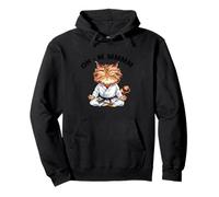Humor de meditación de gato zen Oh-M Mmmm Sudadera con Capucha