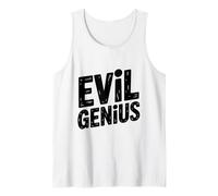 Humor de Mente Maestra del Genio Malvado para Personas Inteligentes Camiseta sin Mangas